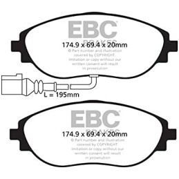 Ebc Brakes DP42127R - Bremsbelagsatz, Scheibenbremse