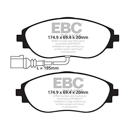 Ebc Brakes DP42127R - Bremsbelagsatz, Scheibenbremse