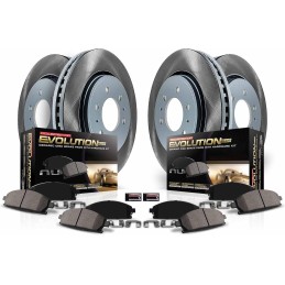 Power Stop SC8348 Front and Rear Brake Kit With Semi-Coated Brake Rotors and Ceramic Brake Pads & Hardware For Lexus ES350