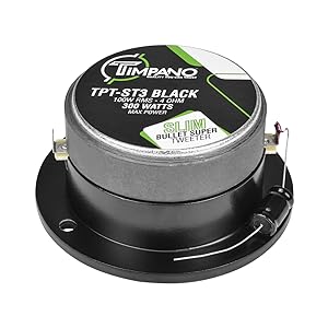 Timpano TPT-ST3 BLACK 3.75″ Car Audio Super Bullet Tweeters 600 Watts 4 Ohm