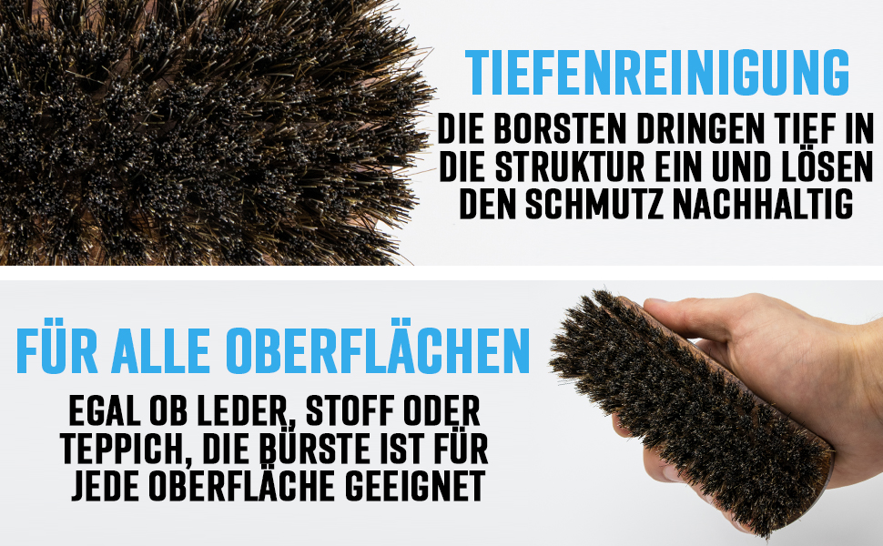 Cleaneed Premium Lederpflege set bürste auto leder pflegen lederreiniger polsterreiniger reiniger