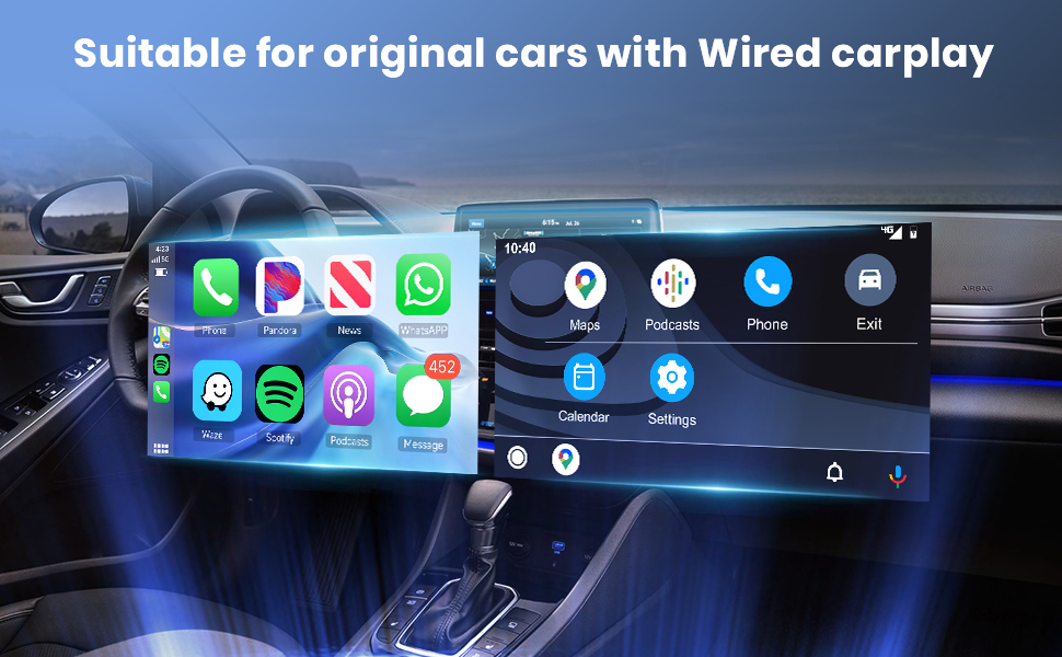 Wireless Apple CarPlay Adapter Android Auto