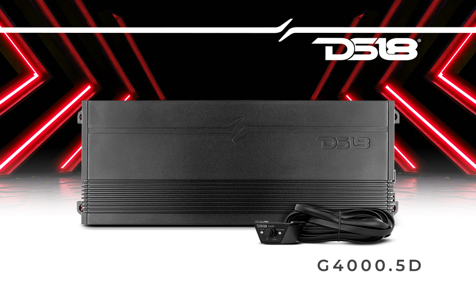 DS18 G4000.5D GEN-X Full-Range Class D 5-Channel Amplifier 4000 Watts