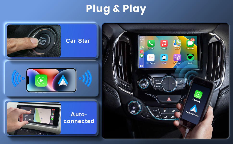 Wireless Apple CarPlay Adapter Android Auto