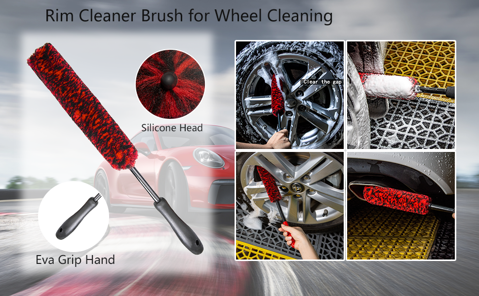 wheel cleaning brush