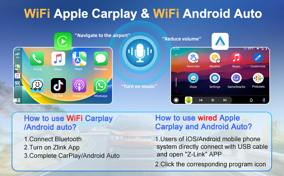 apple carplay and android auto autoradio for VW