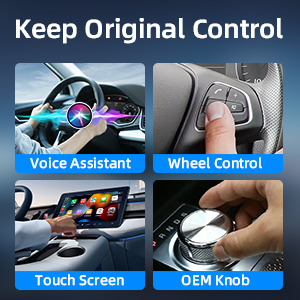 keep original controls touch screen voice control steering wheel control