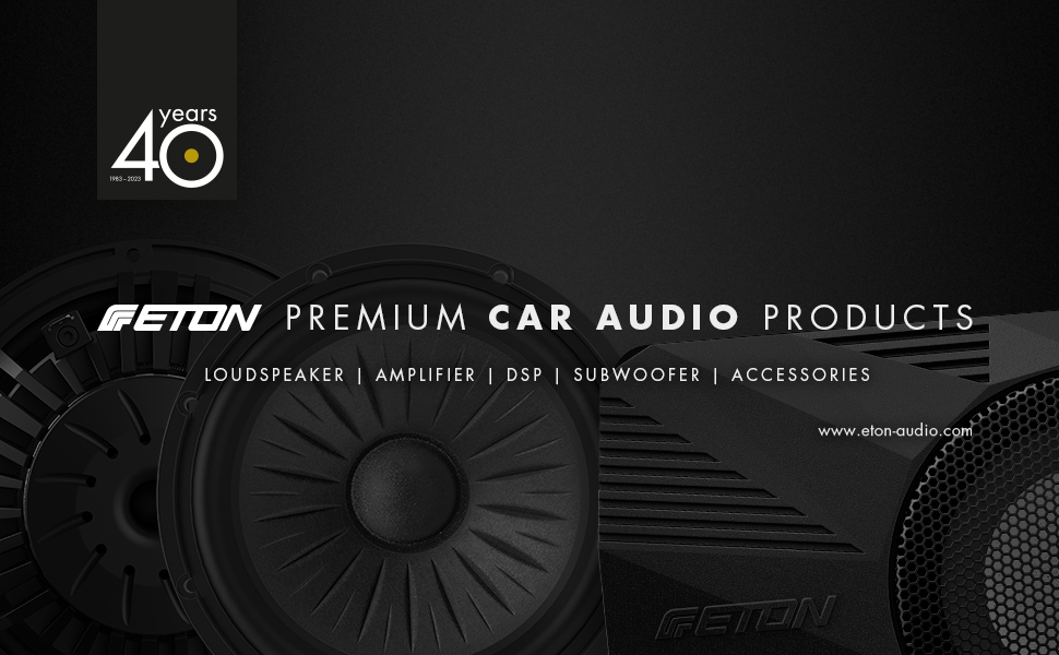 Produktpalette ETON Car Audio Imagebild