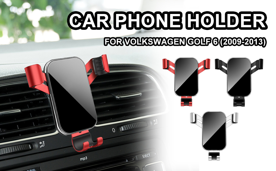 KUNGKIC Car Phone Holder For VW Volkswagen 2009-2013 Golf 6 GTI MK6