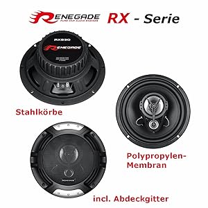 renegade, rx, auto-lautsprecher