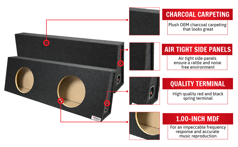 dual sealed spl subwoofer enclosure