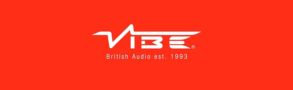 vibe audio logo red