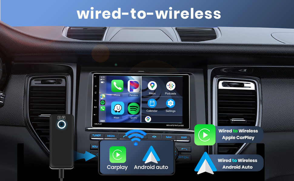 Wireless Apple CarPlay Adapter Android Auto