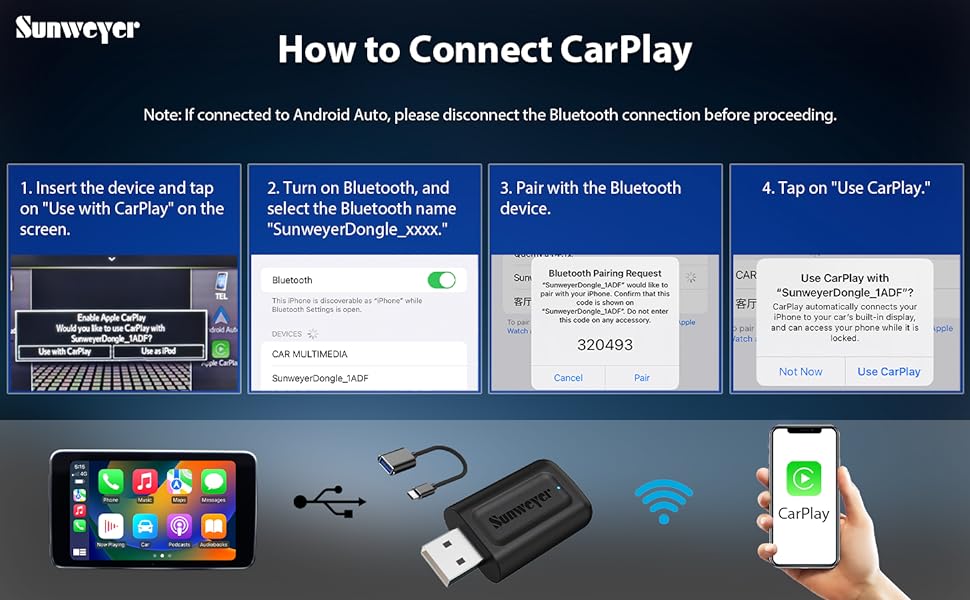 How to connect Wireless Carplay