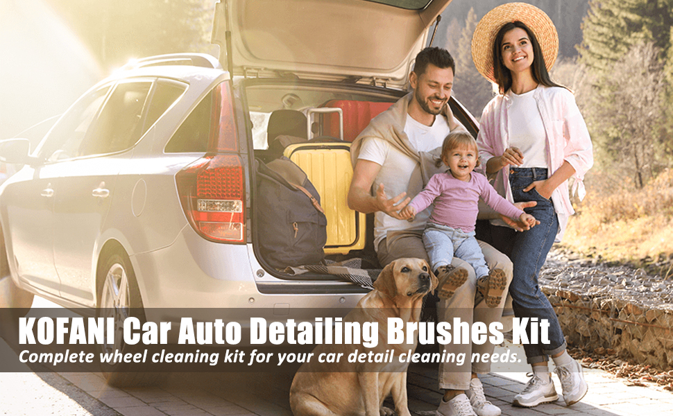 car detailing brush kit