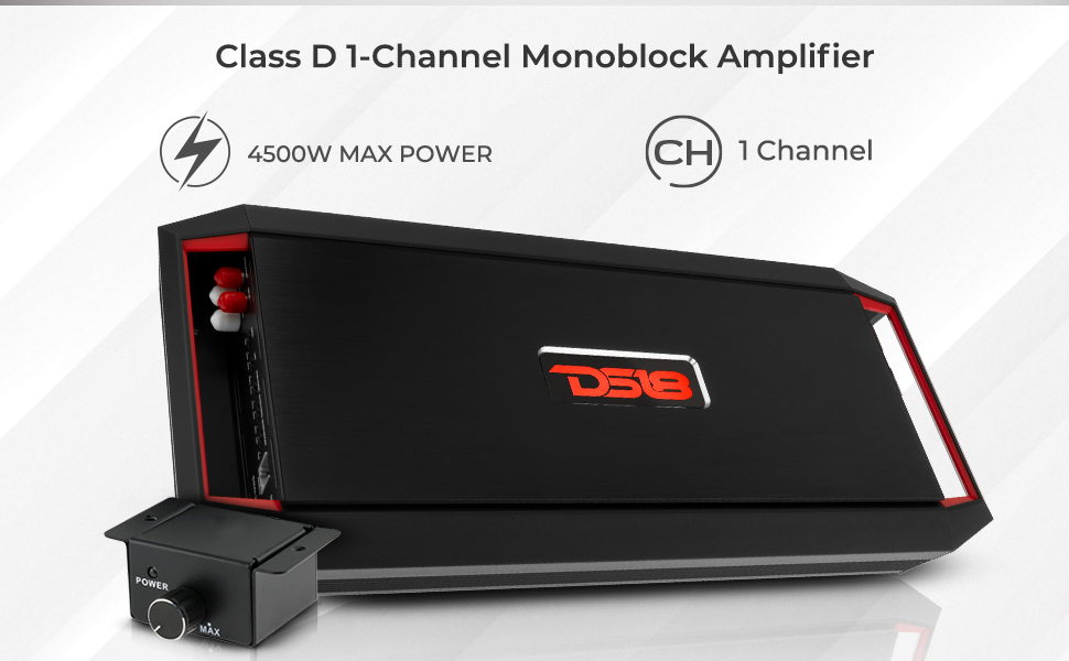 1 channel car audio amplifier compact design high quality Monoblock amplifier