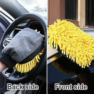 Microfibre car wash gloves