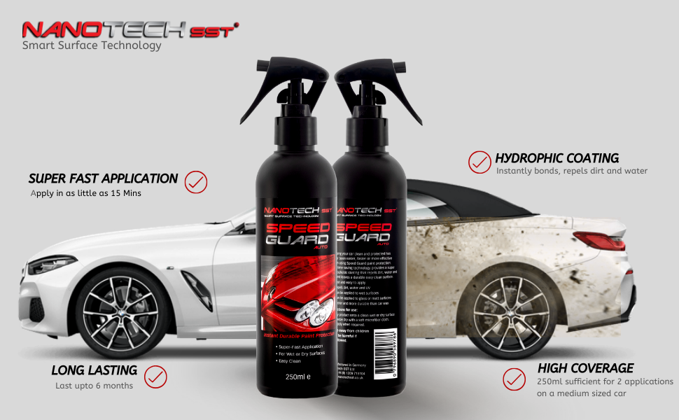 Nanotech Speedguard car wax spray car car spray wax ultra hydrophobic spray car shine auto gleam