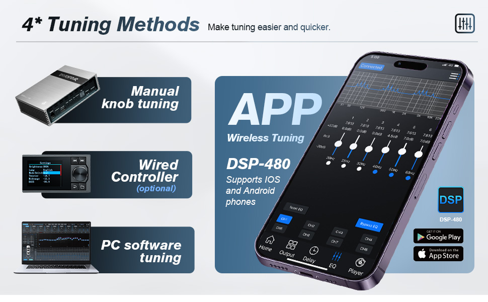 Car Audio Equalizer Amplifier DSP