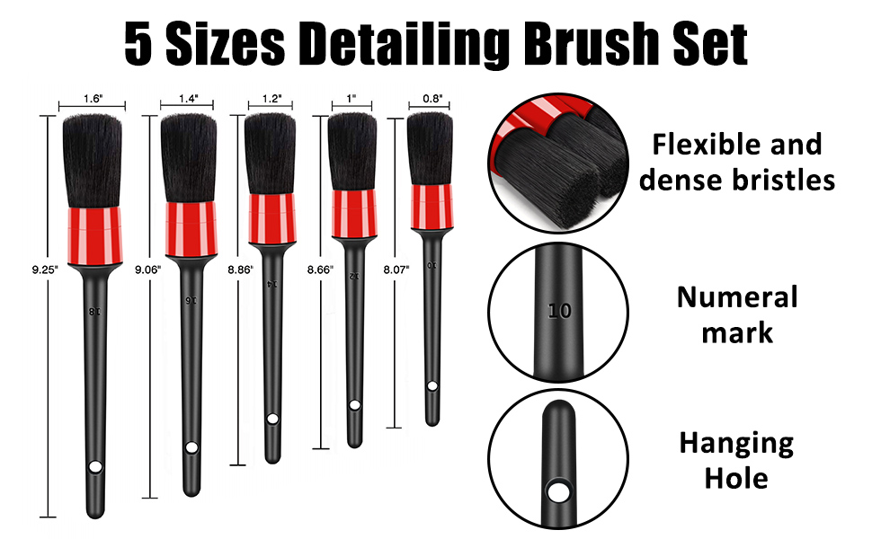 car detailing brushes