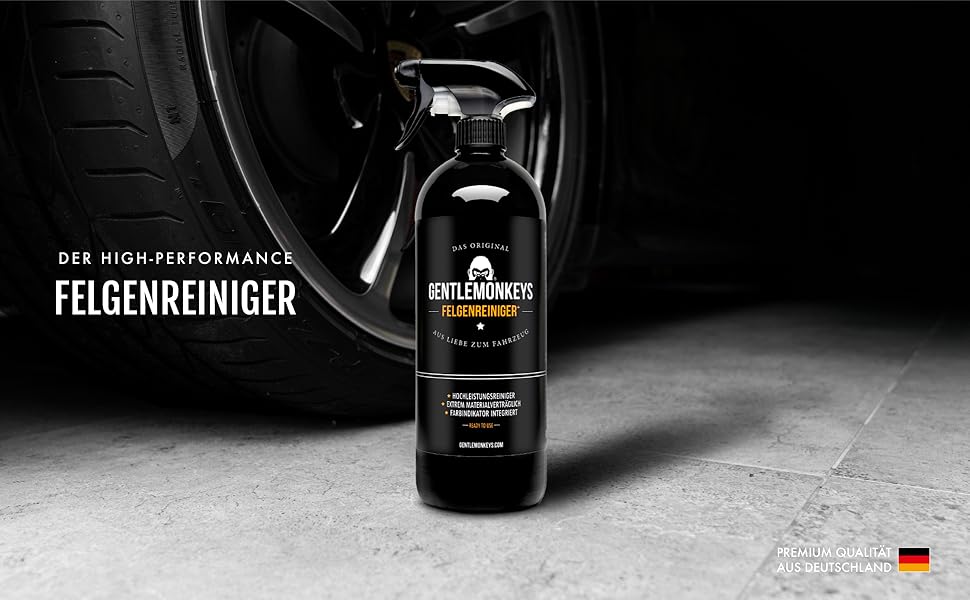 GentleMonkeys Felgenreiniger, Felgenreiniger Auto, Felgenreiniger 500ml