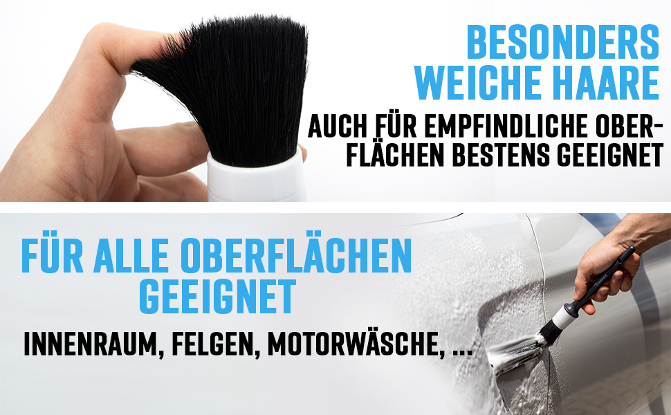 Cleaneed detailing pinsel detail reinigungspinsel auto bürste felgenbürste autopflege felgenpinsel