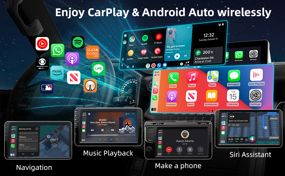 Wireless CarPlay Adapter and Android Auto Wireless Adapter