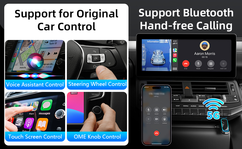 Wireless CarPlay Adapter and Android Auto Wireless Adapter