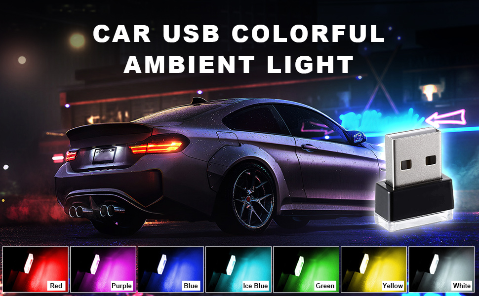 Car USB Color Lights