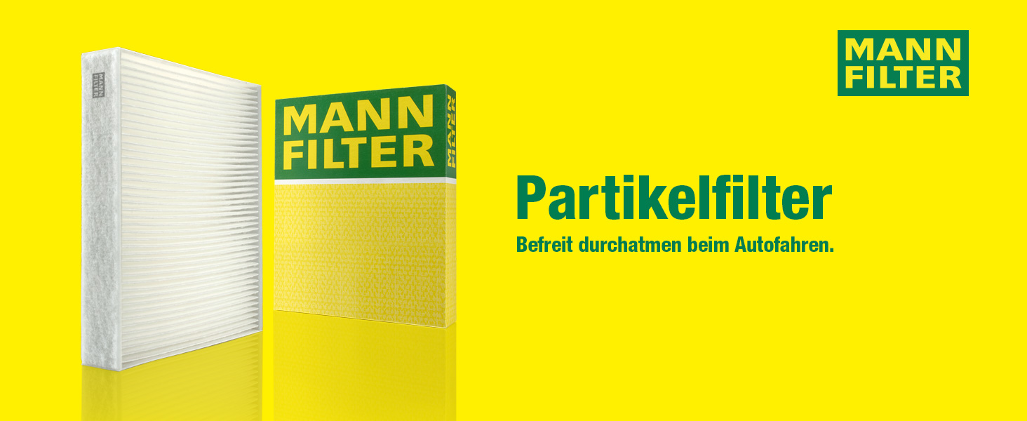 MANN-FILTER Innenraumfilter Pollenfilter Partikelfilter CU. Basic Filter für PKW Auto