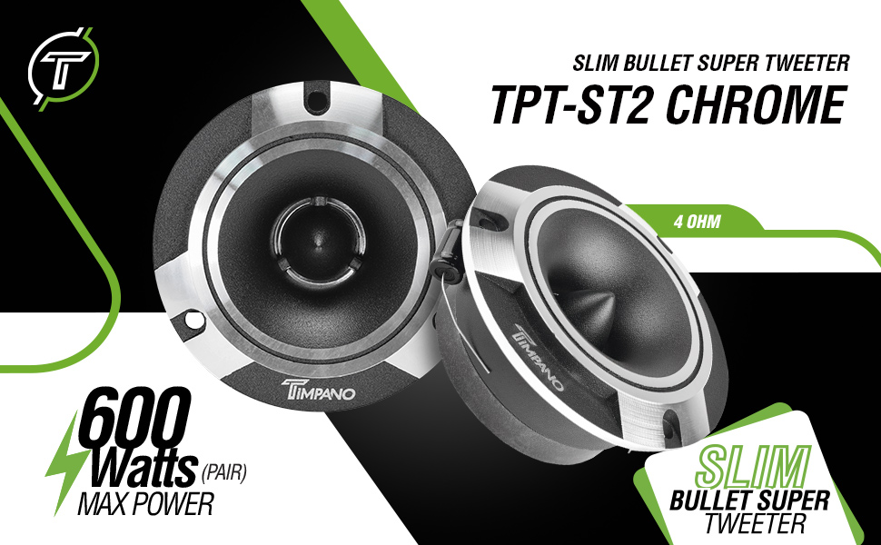 TPT-ST2 Timpano TPT sonido tweeter tuiter pair car audio super tweeters carro loudspeaker timpano