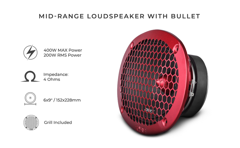 DS18 6.9 SPEAKERS, CAR SPEAKER, 6X9 SPEAKER, CAR AUDIO, MIDRANGE SPEAKER, LOUDSPEAKER