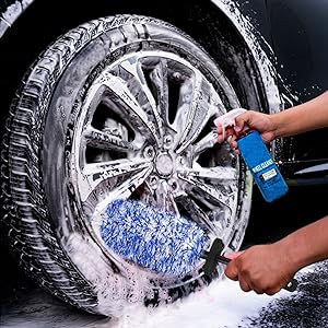 multi-purpose woolies automotive wheel brush for waxing washing scrubber cleaning scrub applicator