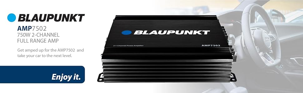 Blaupunkt AMP7502 750W 2-CHANNEL FULL RANGE AMP car accessory