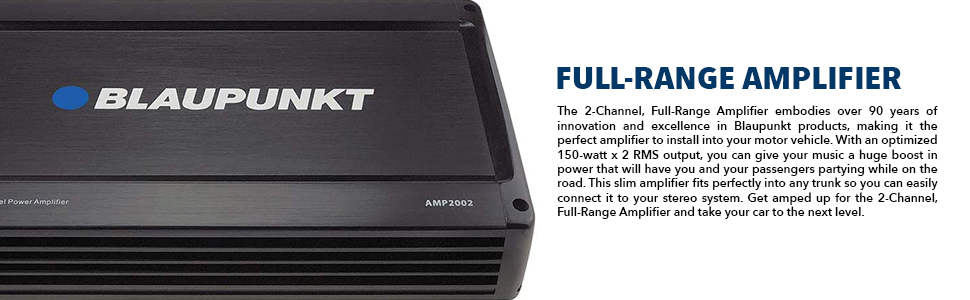 Blaupunkt AMP2002 300W 2-Channel, Full-Range Amplifier