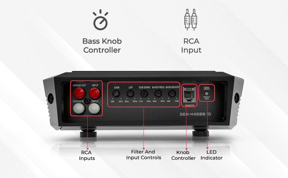 1 channel car audio amplifier compact design high quality Monoblock amplifier