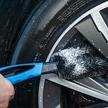 Wheel Brush Cleaning Alloy Wheel